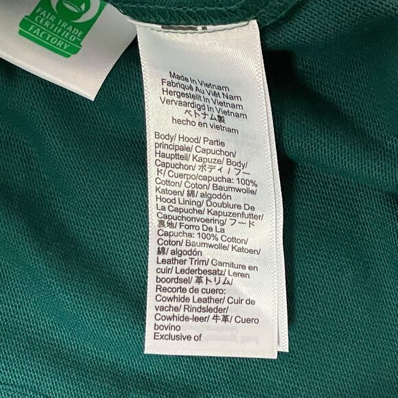 J Crew Anorak Hoodie Mens M Green Navy Colorblock Rugby Sporty Casual BN432 READ - Picture 8 of 15